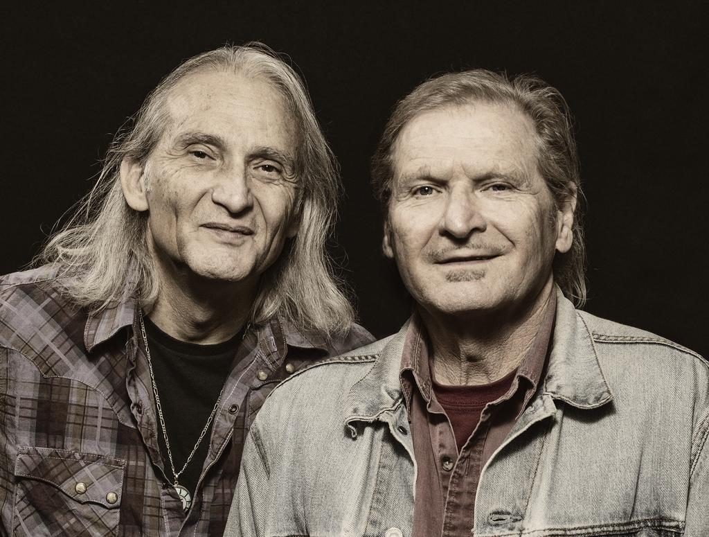 Promotional photo of Jimmie Dale Gilmore and Butch Hancock